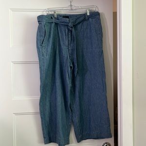 Talbots wide leg Jean look